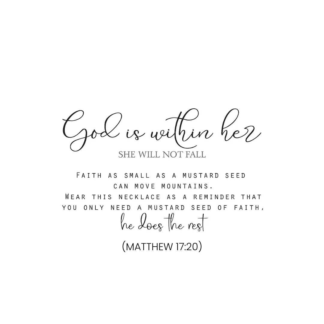 Faith Necklace - God Is Within Her