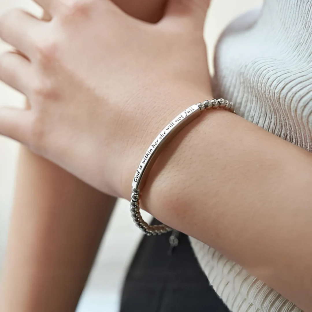Faith Bracelet - God is within her