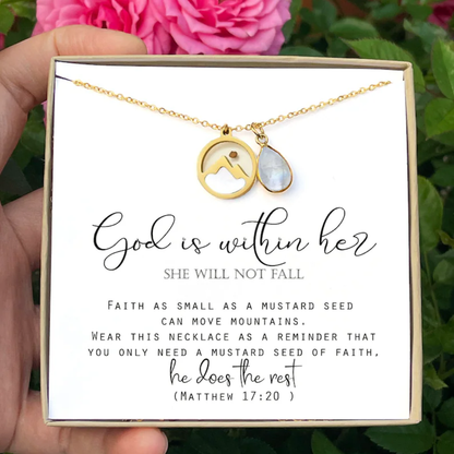 Faith Necklace - God Is Within Her