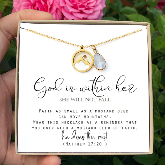 Faith Necklace - God Is Within Her